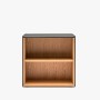 Armoire basse professionnelle à 2 étagères pour bureau