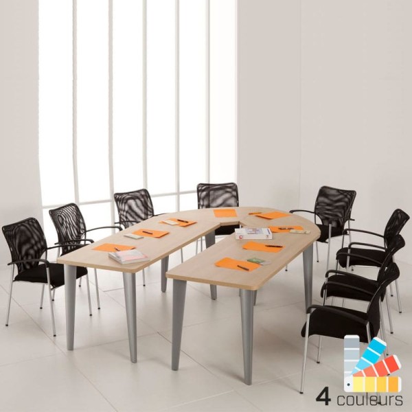 Table de réunion en U pour 8 personnes