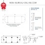 Table de réunion 12 personnes - 2.76m - Evidence