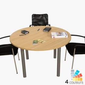 Table de réunion Ronde 4 personnes