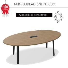Table de réunion Ovale 8 personne