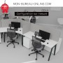 Bureau incurvé - 1.60m - Ogi A Compact