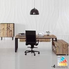 Bureau de direction avec meuble de rangement