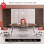 Bureau de direction d'angle avec rangement - Italien Haut de gamme - 2.50m - Dakar