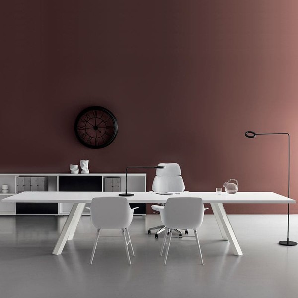 Bureau / Table de direction Blanc - Mobilier Italien