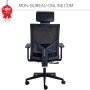 Siège de bureau ergonomique noir