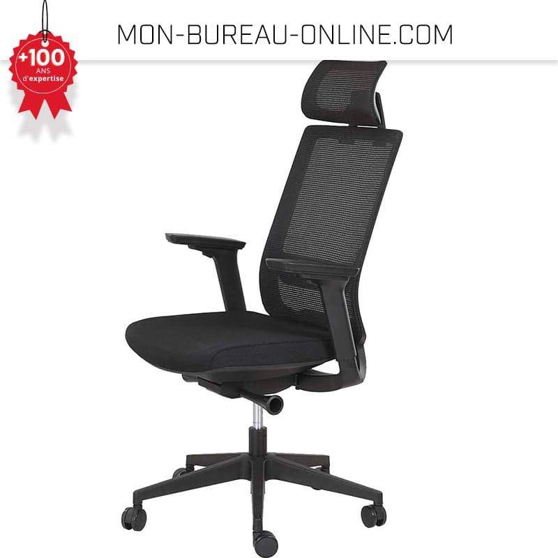 Fauteuil De Bureau Ergonomique - Accoudoirs 4D, Dossier En Maille Respirante, Assise Réglable - Support 150kg