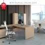 Armoire vitrine haute 4 portes - H.187.1 x L.200.8 cm - Haut de gamme - Stratis