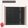 Armoire vitrine haute 4 portes - H.187.1 x L.200.8 cm - Haut de gamme - Stratis