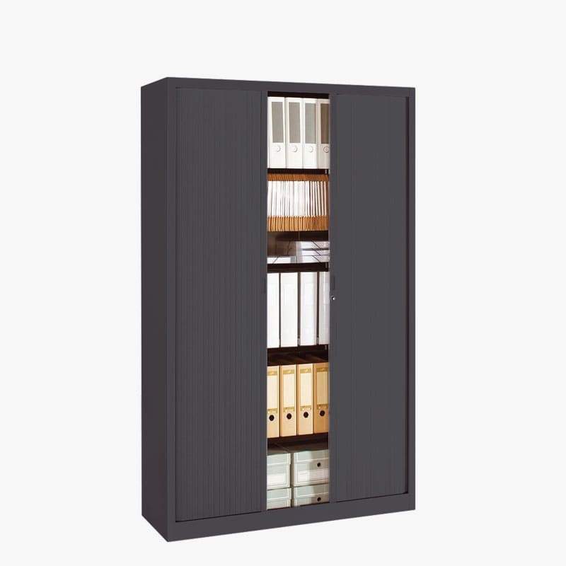 Armoire Anthracite à rideau coulissant H198 x L120cm. Tarif bas
