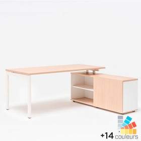 Bureau d'angle avec rangement