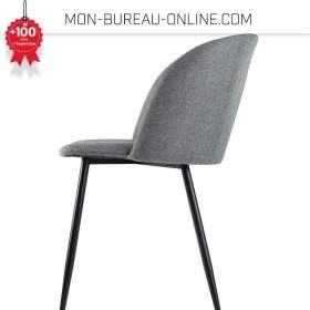 Fauteuil visiteur gris