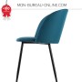 Fauteuil de bureau bleu