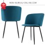 Fauteuil visiteur bleu Paperflow