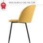 Fauteuil visiteur jaune