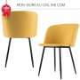 Fauteuil visiteur jaune