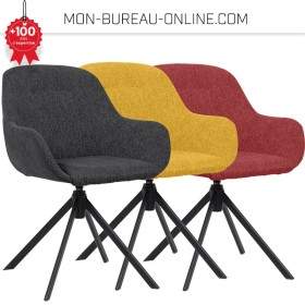 Fauteuil d'accueil anthracite