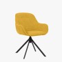 Fauteuil d'accueil jaune