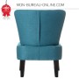 Fauteuil Vintage bleu turquoise