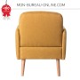 Fauteuil Design Scandinave Jaune