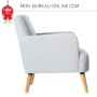 Fauteuil d'accueil Gris - Brooks