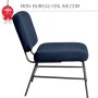 Fauteuil Design Industriel - Bleu - Curve