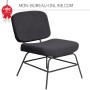 Fauteuil style Industriel Anthracite