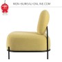 Fauteuil d'attente jaune
