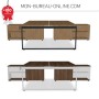 Bureau 2 personnes avec meuble de rangement