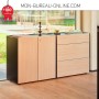 Armoire basse 4 portes - H.80.7 x L.828 | 162.8 cm - Haut de Gamme - Vega