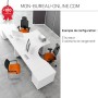 Bureau incurvé avec retour Design - 1.60 à 1.80m - Ogi U Compact
