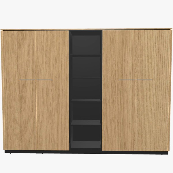 Armoire haute de bureau 4 portes