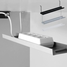 Chemin de câble pour bureau - L 46 x 12 cm - E64