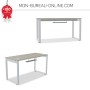 Chemin de câble pour bureau - L 46 x 12 cm - E64