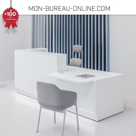 Banque d'accueil d'angle avec PMR - Linéa Mdd