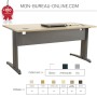 Ensemble complet Bureau L1.40m + Caisson - Pack télétravail (Corial)