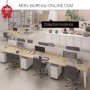 Ensemble complet Bureau L1.60m + Armoire + Caisson - Pack collaborateur (Evidence)
