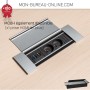 Médiabox 3 prises pour bureau - M06