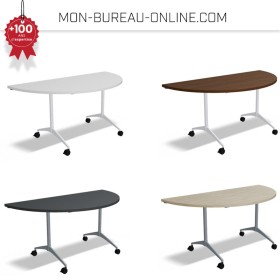 Table de réunion ronde pliable