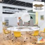 Table / plateau modulable pliante sur roulettes - Courbe - Revi