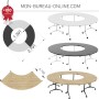 Table de réunion pliante sur roulettes