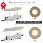 Table de réunion pliante à roulettes