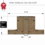 Bureau Double avec rangement