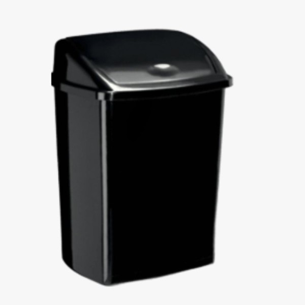 Poubelle de tri sélectif - Noir 50 litres
