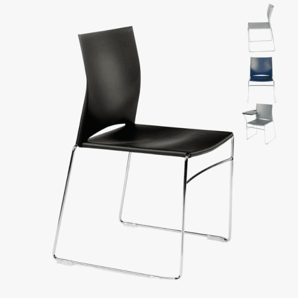 Chaise visiteur empilable