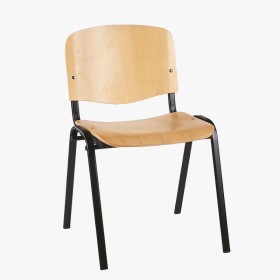 Chaise scolaire et visiteur