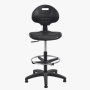Tabouret de laboratoire Noir
