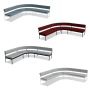Banquette d'angle pour accueil