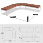 Banquette pour accueil