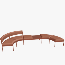 Banquette d'accueil pour espace d'accueil et salle d'attente